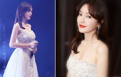“皇后”秦岚抹胸裙露香肩妩媚动人,唱《白月光》温柔甜美!