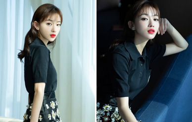 吴谨言身穿短裙亮相新剧发布会，侧身照瘦成“纸片人”！