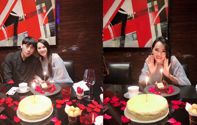 50岁伊能静上海庆生，有秦昊宠爱自称“一点都不老”！