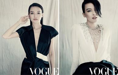 舒淇气质女神演绎杂志封面,夸张性感深V造型高贵冷艳!